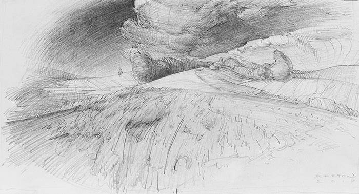 Compositional Study for Long Timber by Scott  Breton | Lethbridge Gallery